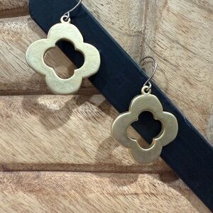 Gold Clover Earrings